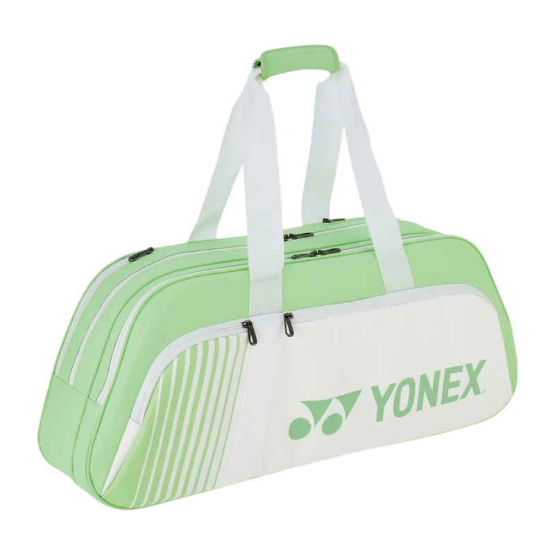 YONEX ACTIVE TOURNAMENT BAG _ WHITE / GREEN