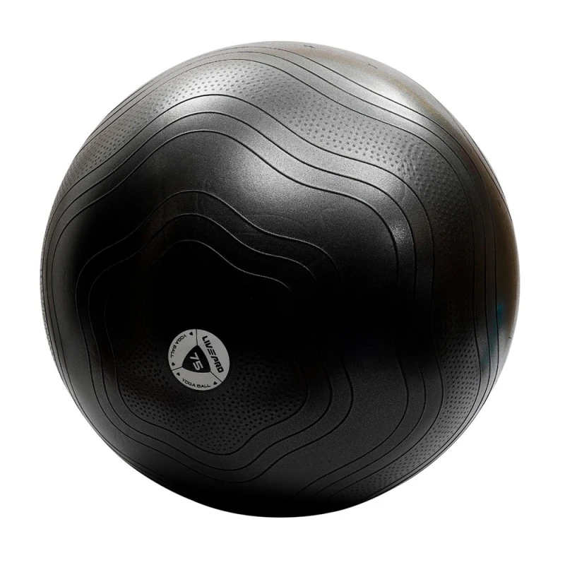 LIVEUP ANTI BURST CORE FIT EXERCISE BALL  75CM-BK