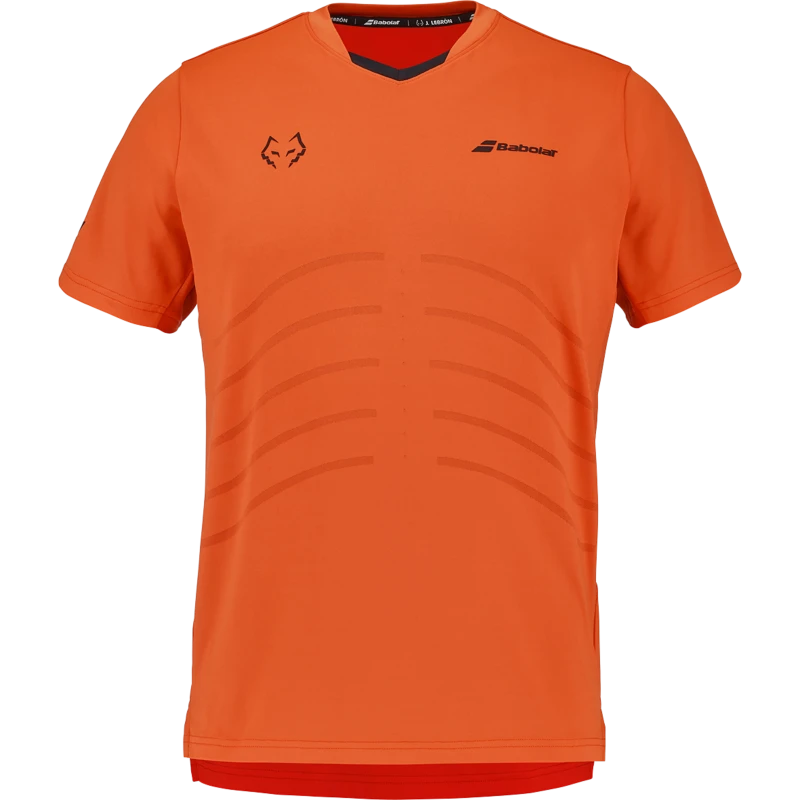 BABOLAT CREW NECK TEE REPLICA  J. LEBRON RED ORANGE