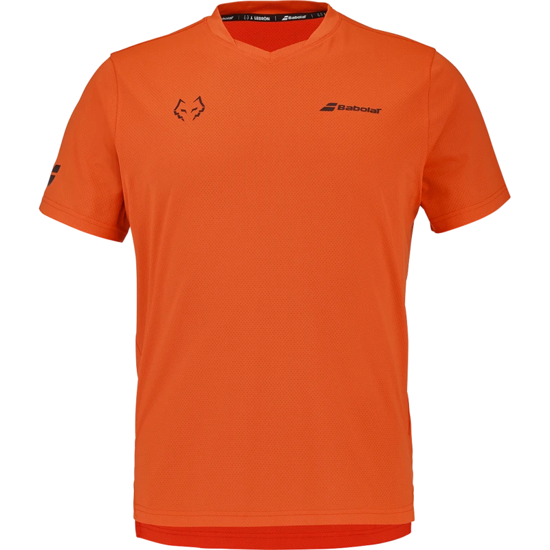 BABOLAT CREW NECK TEE J. LEBRON RED ORANGE