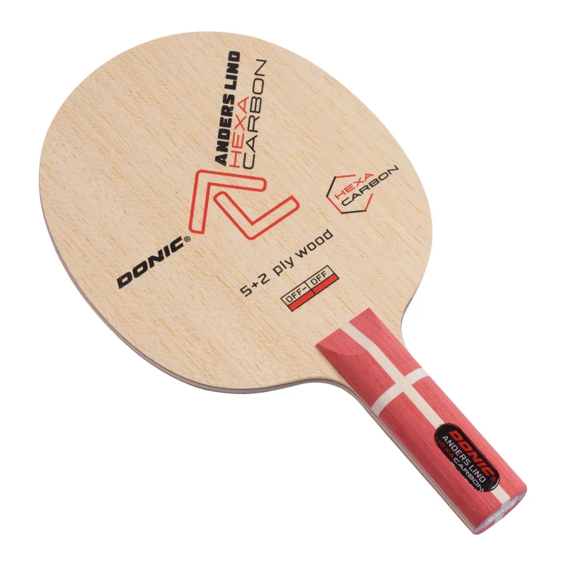 DONIC Table Tennis Blades A. Lind Hexa Carbon concave