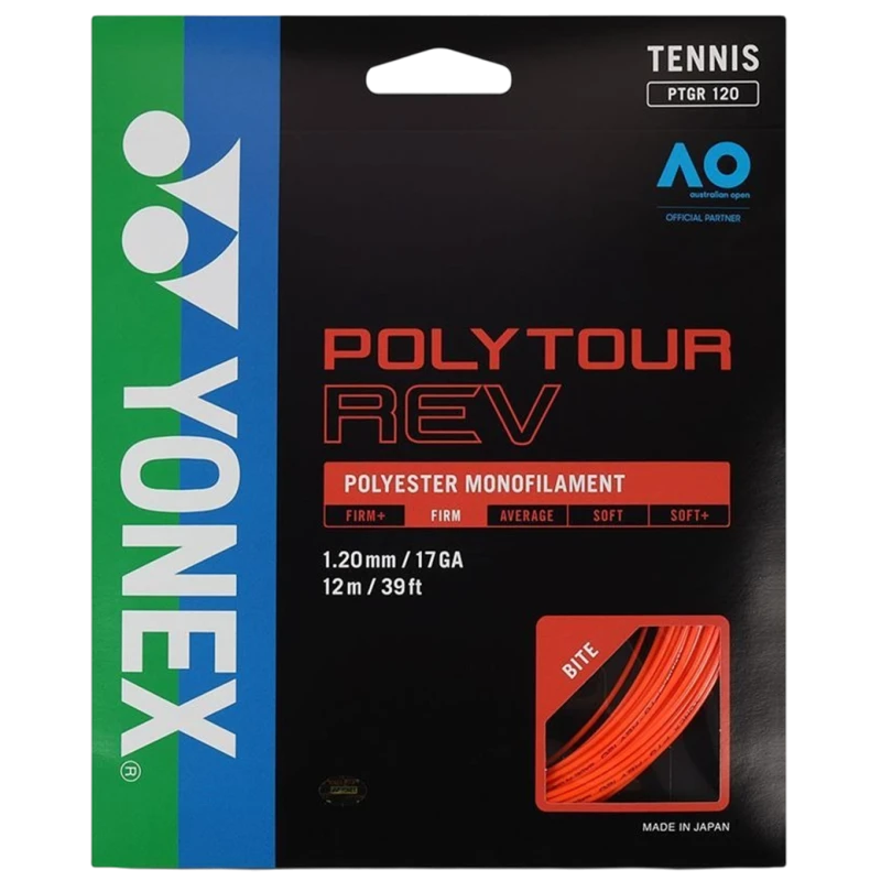 YONEX POLYTOUR REV 12M Bright Orang