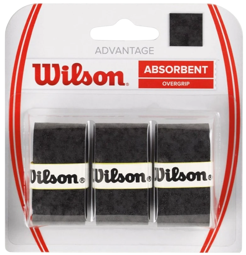 Wilson ADVANTAGE OVERGRIP BK 3PK _ BLACK