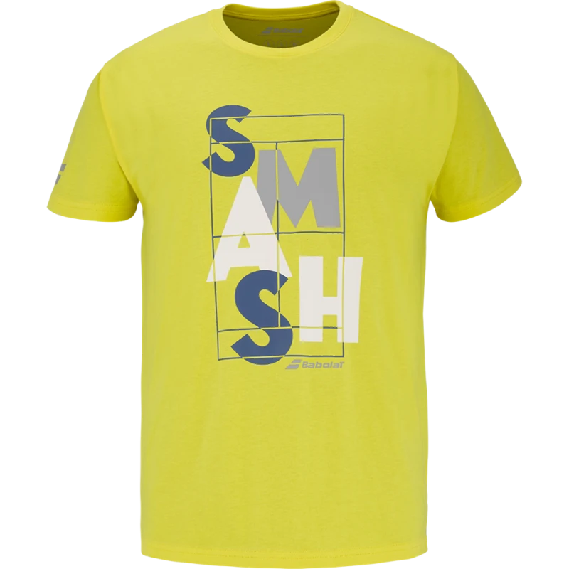 BABOLAT EXERCISE MESSAGE TEE MEN Blazing Yellow