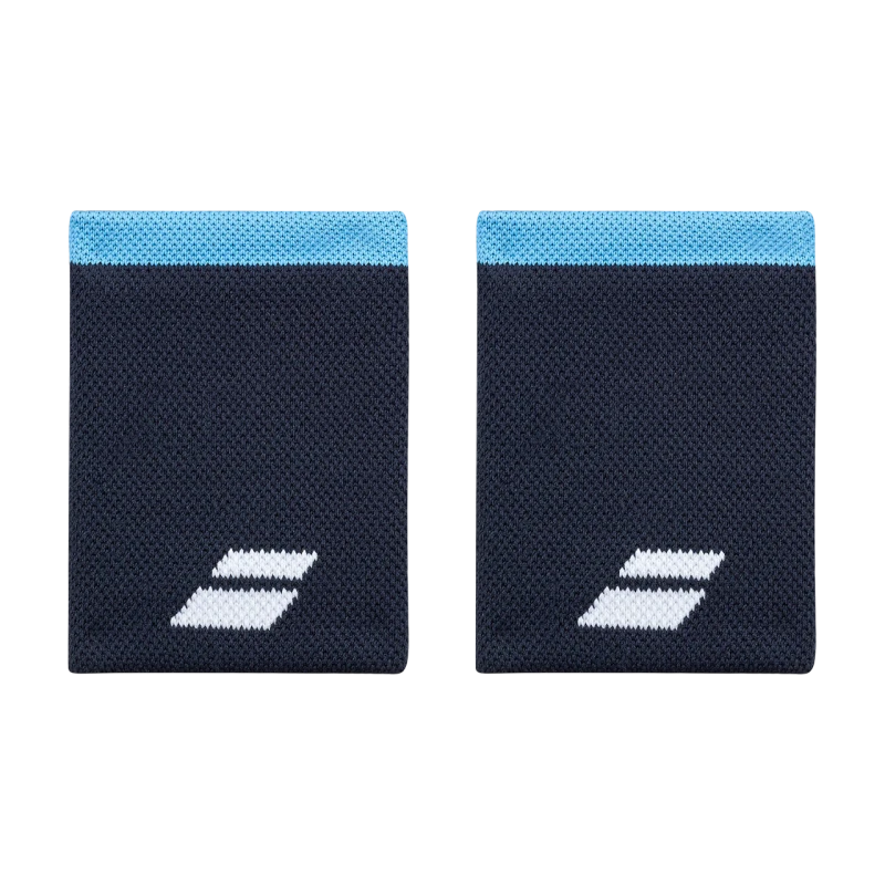 BABOLAT LOGO JUMBO WRISTBAND _ Drive Heritage Blue