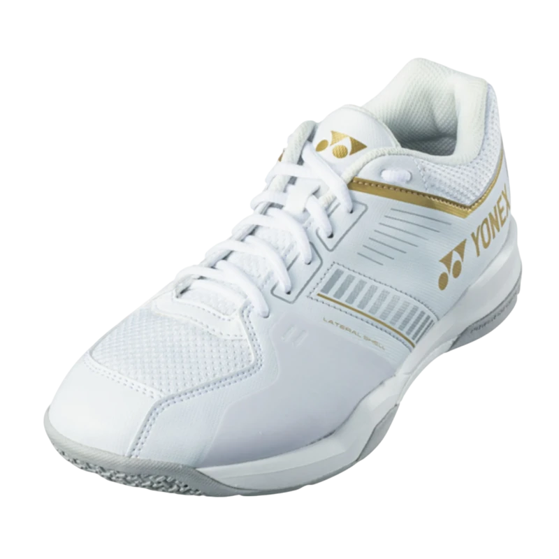 YONEX POWER CUSHION STRIDER FLOW BADMINTON SHOES white/gold