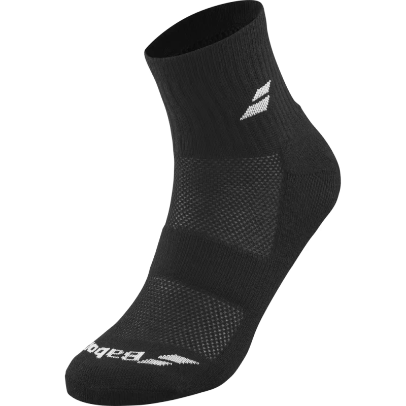 BABOLAT QUARTER 3 PAIRS PACK Black/Black