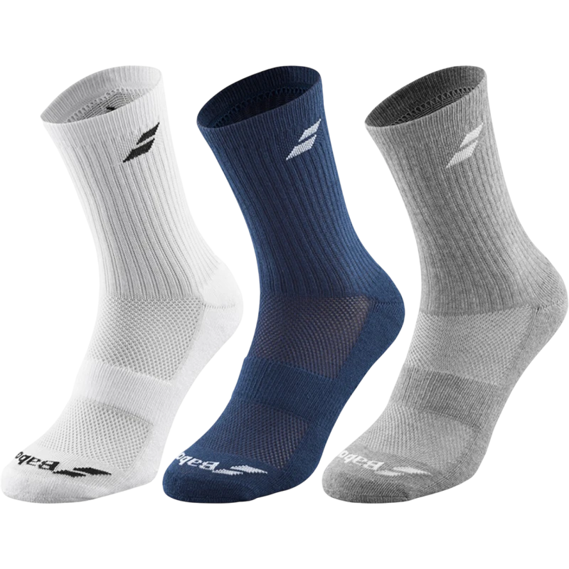 BABOLAT 3 PAIRS PACK JUNIOR White/Estate Blue/Grey