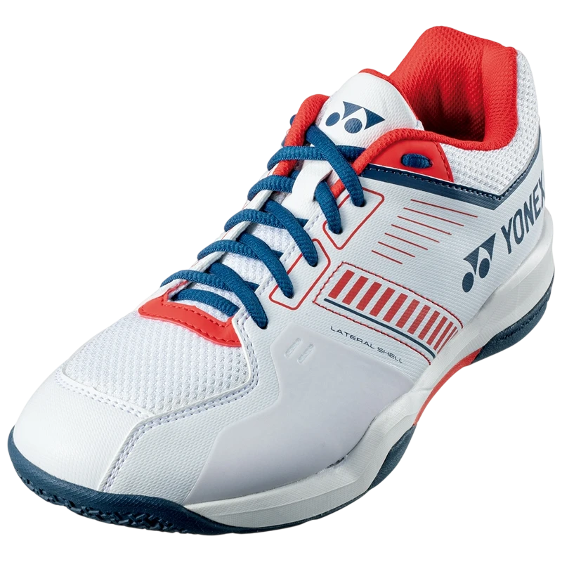 YONEX POWER CUSHION STRIDER FLOW WIDE BADMINTON SHOES White/Red