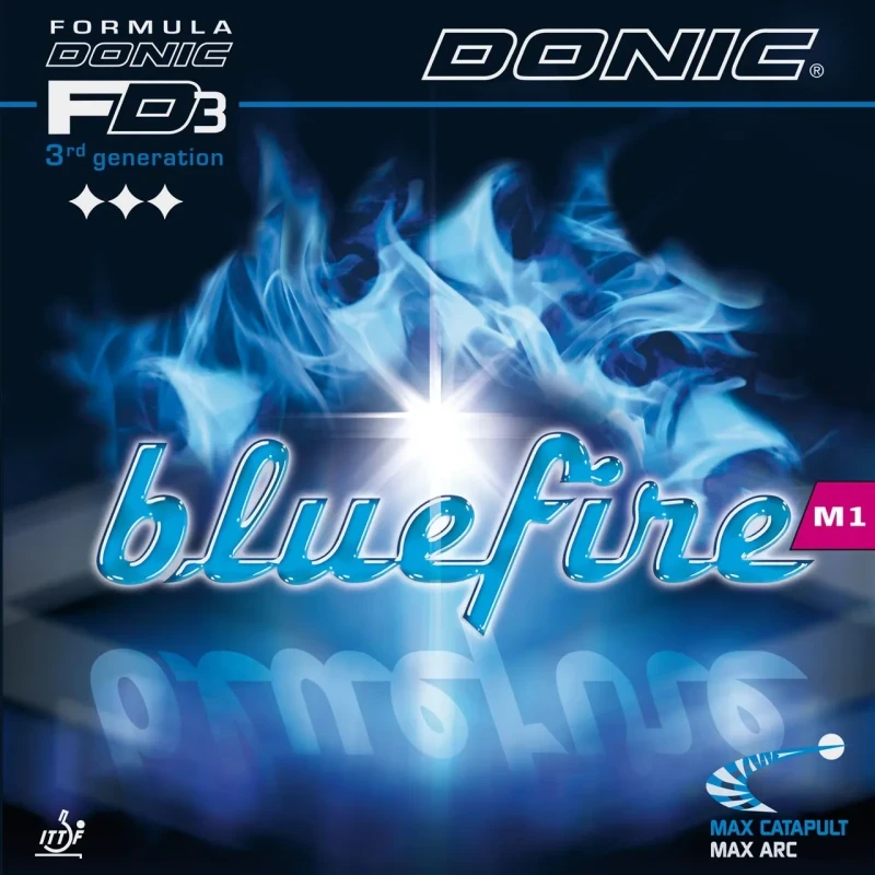 DONIC Table Tennis Rubbersheets Bluefire M1 max. black