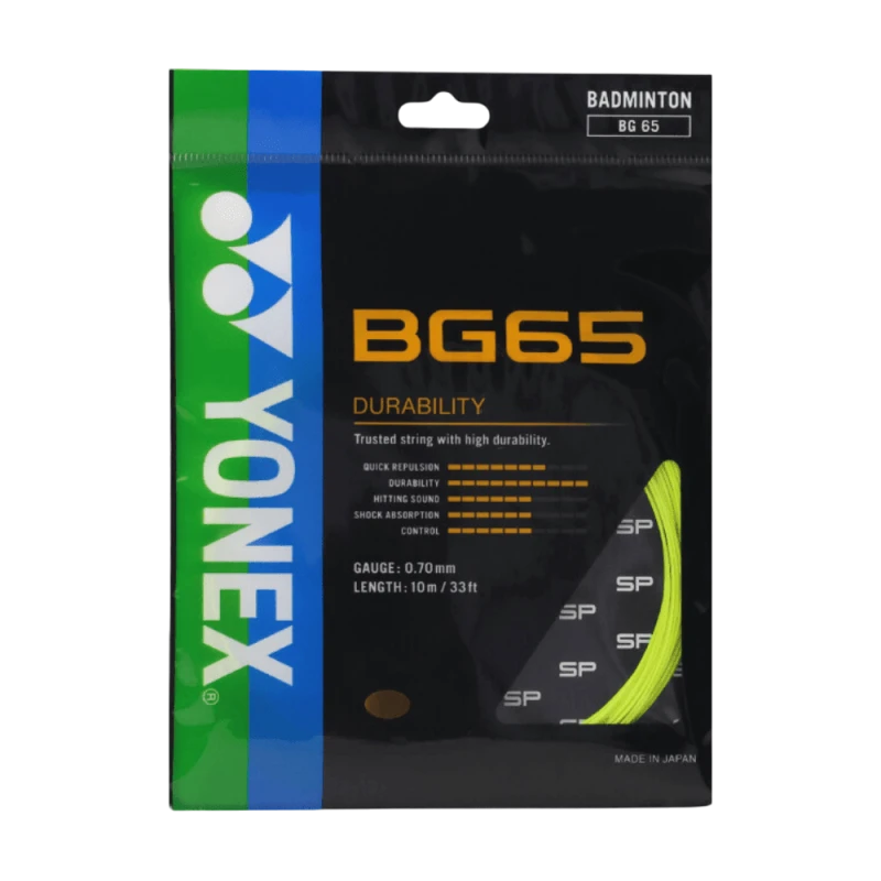 YONEX STRING BG65 YELLOW