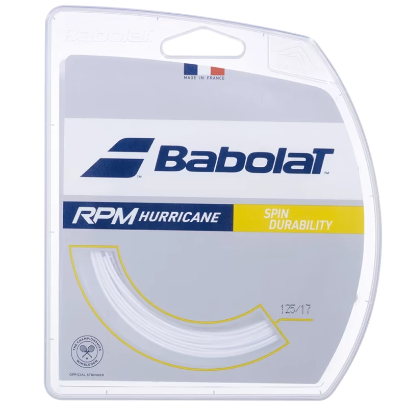 BABOLAT RPM HURRICANE SPIN DURABILITY 12M White