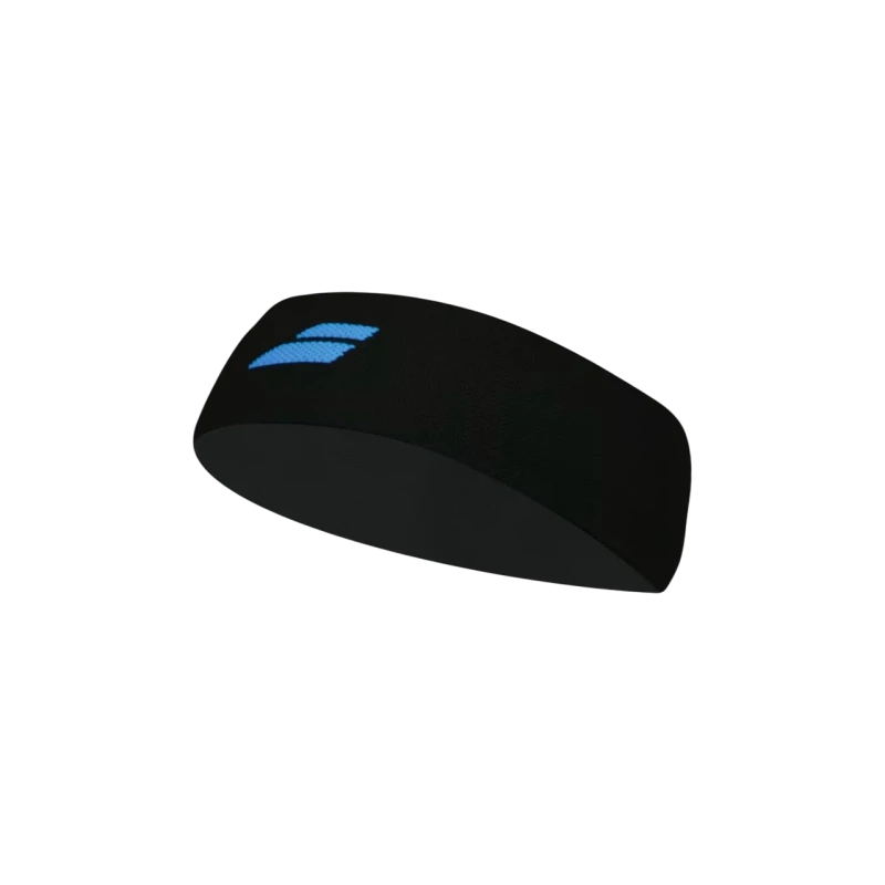 BABOLAT LOGO HEADBAND _ BLACK/BLUE